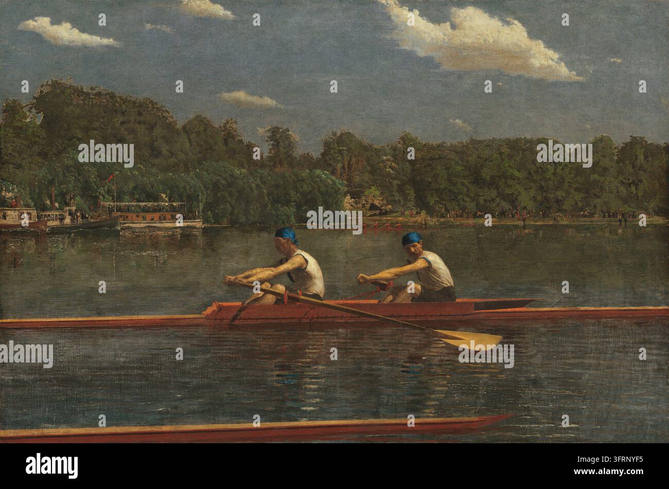 Historic painting of The Biglin Brothers Racing by Thomas Eakins, 1872 ...