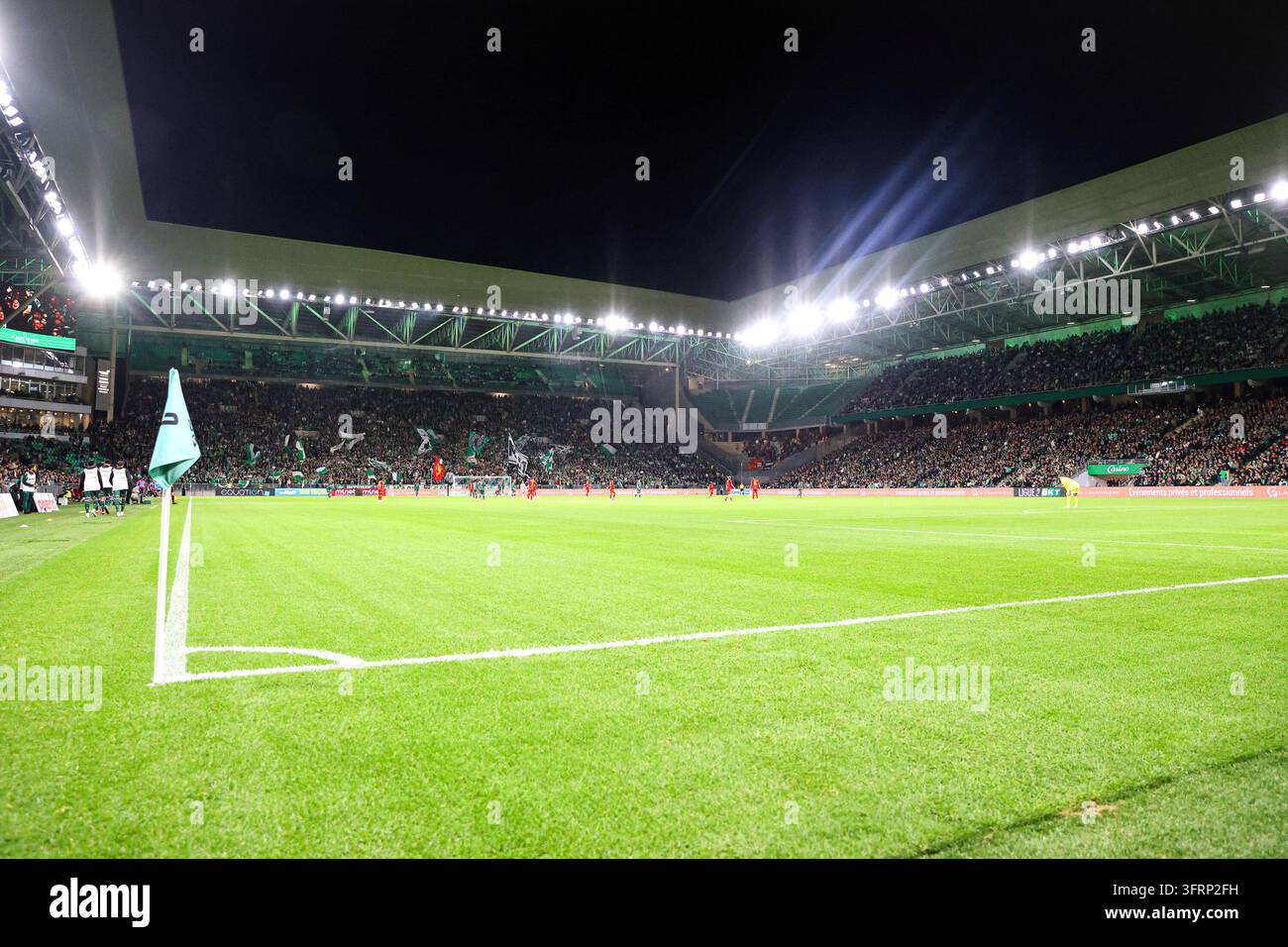 stade Geoffroy GUICHARD during Ligue 2 BKT match between of Saint ...