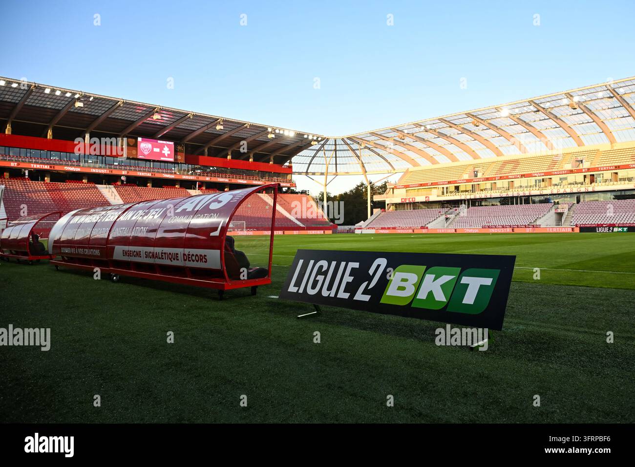 Stade Gaston Gérard DFCO - Metz during Ligue 2 BKT match between Dijon ...
