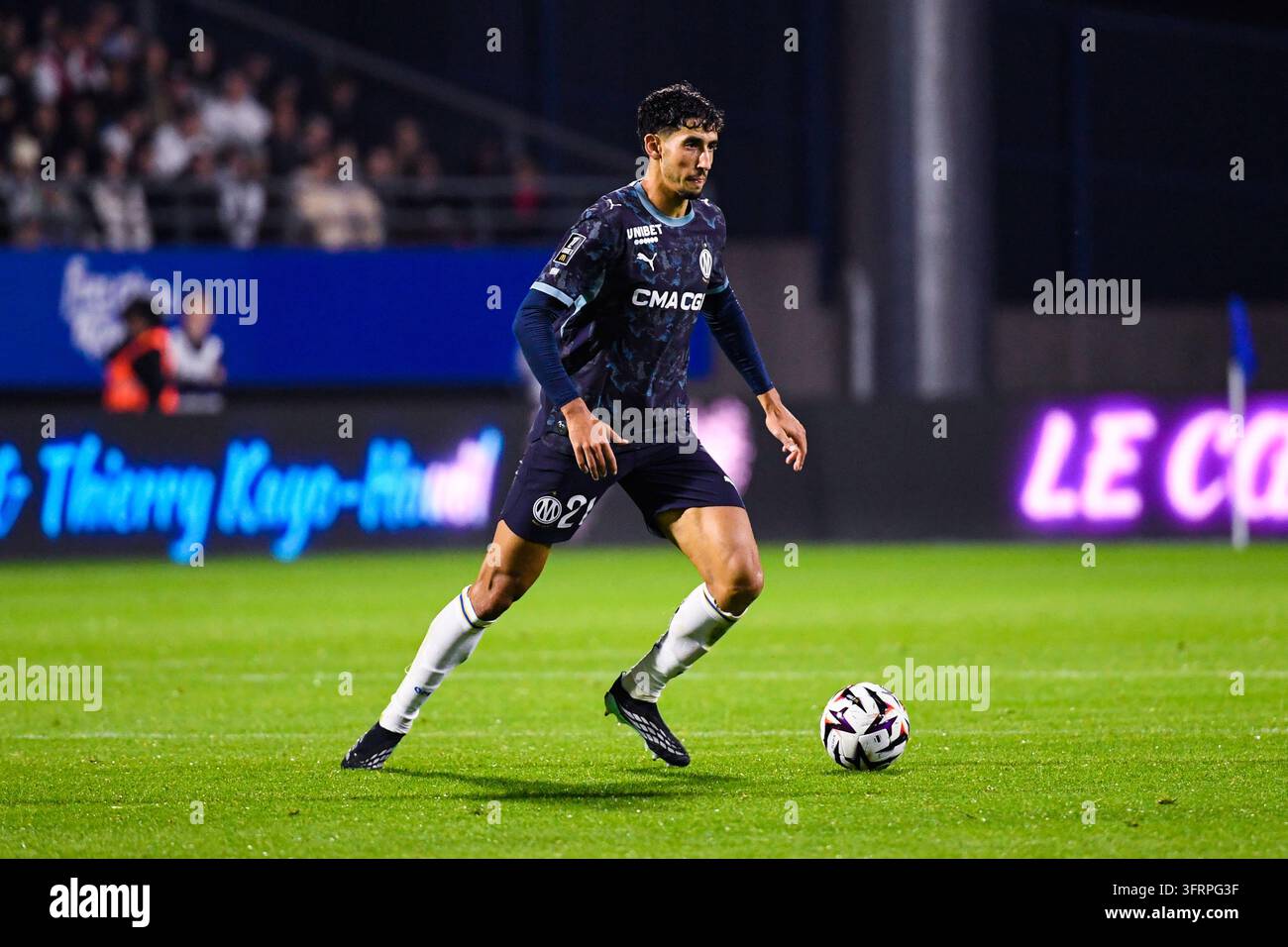 Nayef AGUERD of Olympique de Marseille during Ligue 1 McDonald's match ...