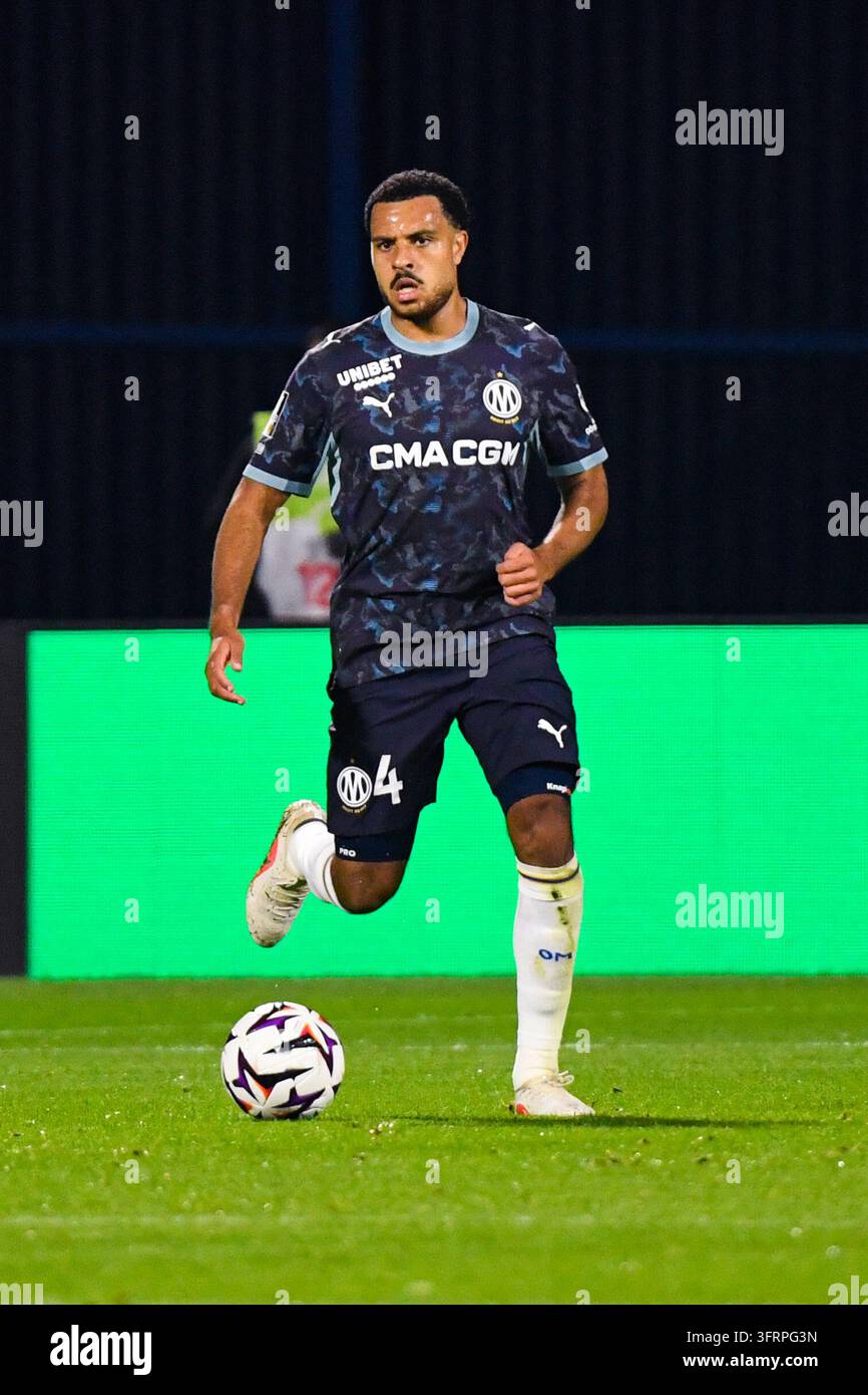 Conrad Jaden EGAN-RILEY of Olympique de Marseille during Ligue 1 ...