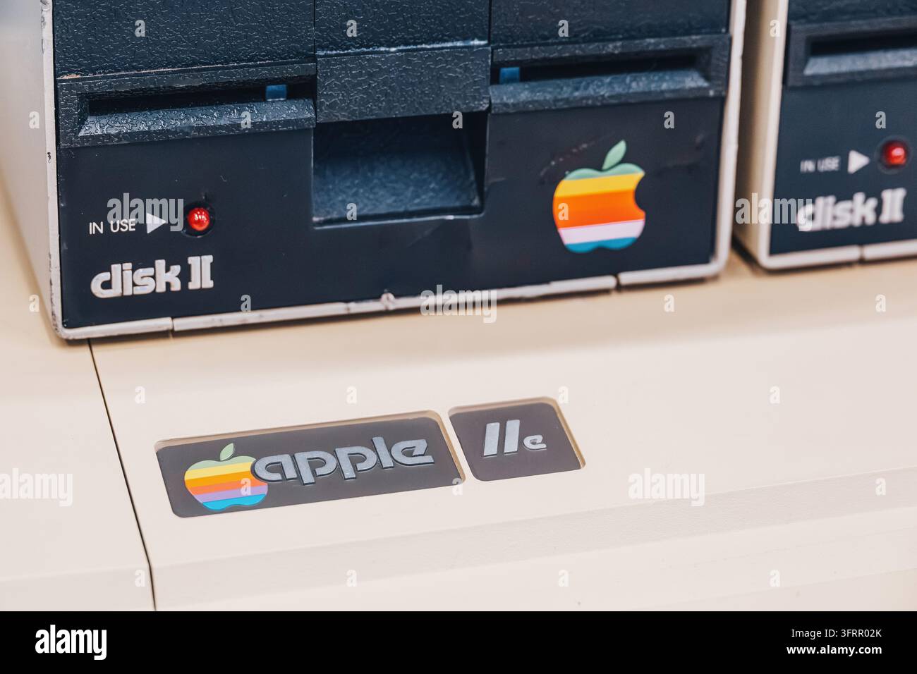 Retro vintage computer interface showing hi-res stock photography and ...