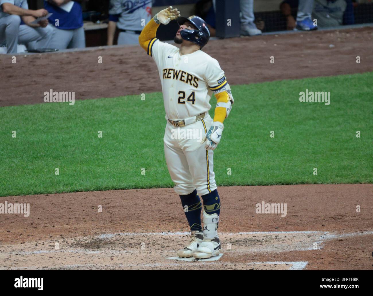 Run By Tag Milwaukee, United States. 12th Oct, 2026. Milwaukee Brewers William ...