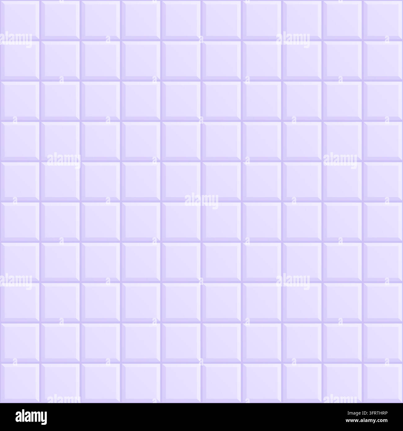 Purple ceramic tile background, seamless square mosaic pattern for bathroom wall and floor. Stock Vector