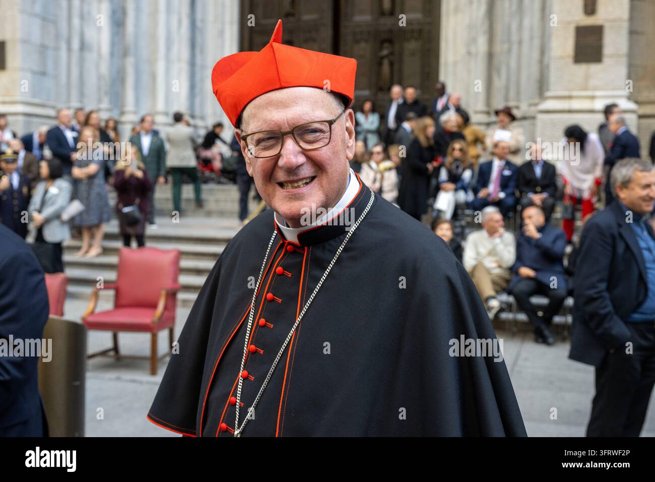Retired New York Cardinal Timothy Dolan attends The annual Columbus Day ...