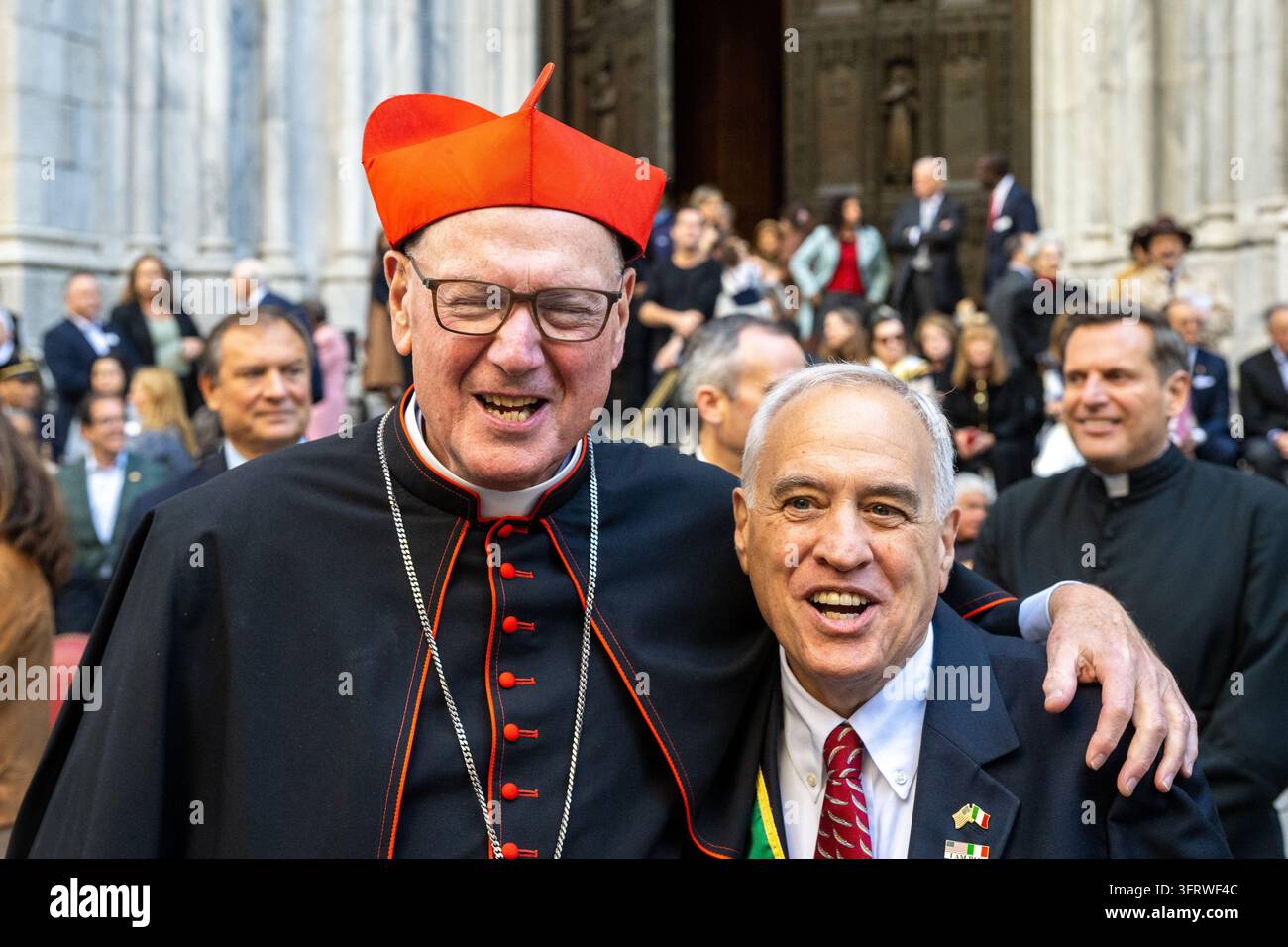 Retired New York Cardinal Timothy Dolan pose with New York State ...