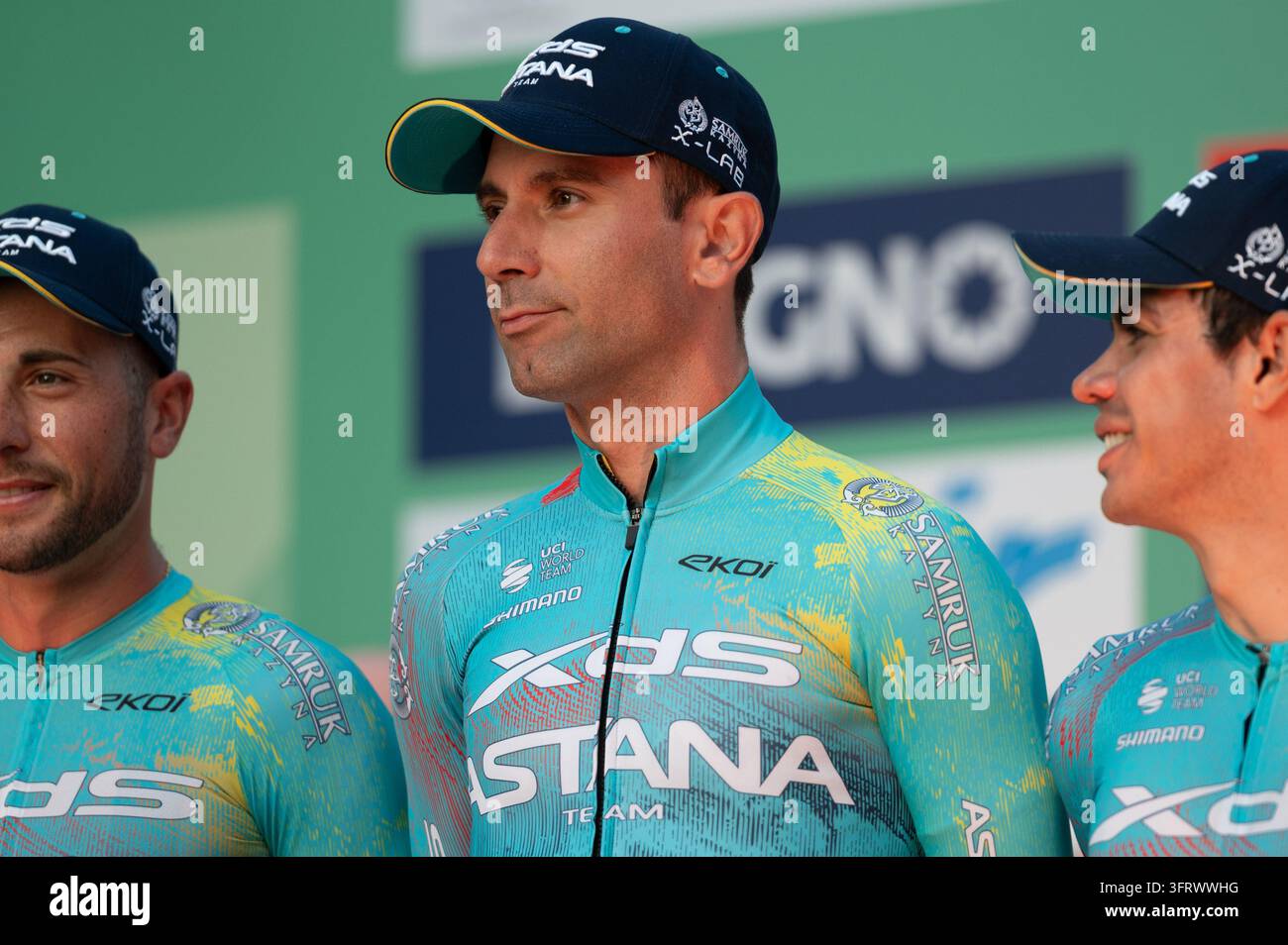 IPA89623581 - Diego Ulissi, XDS Astana Team, during the team ...