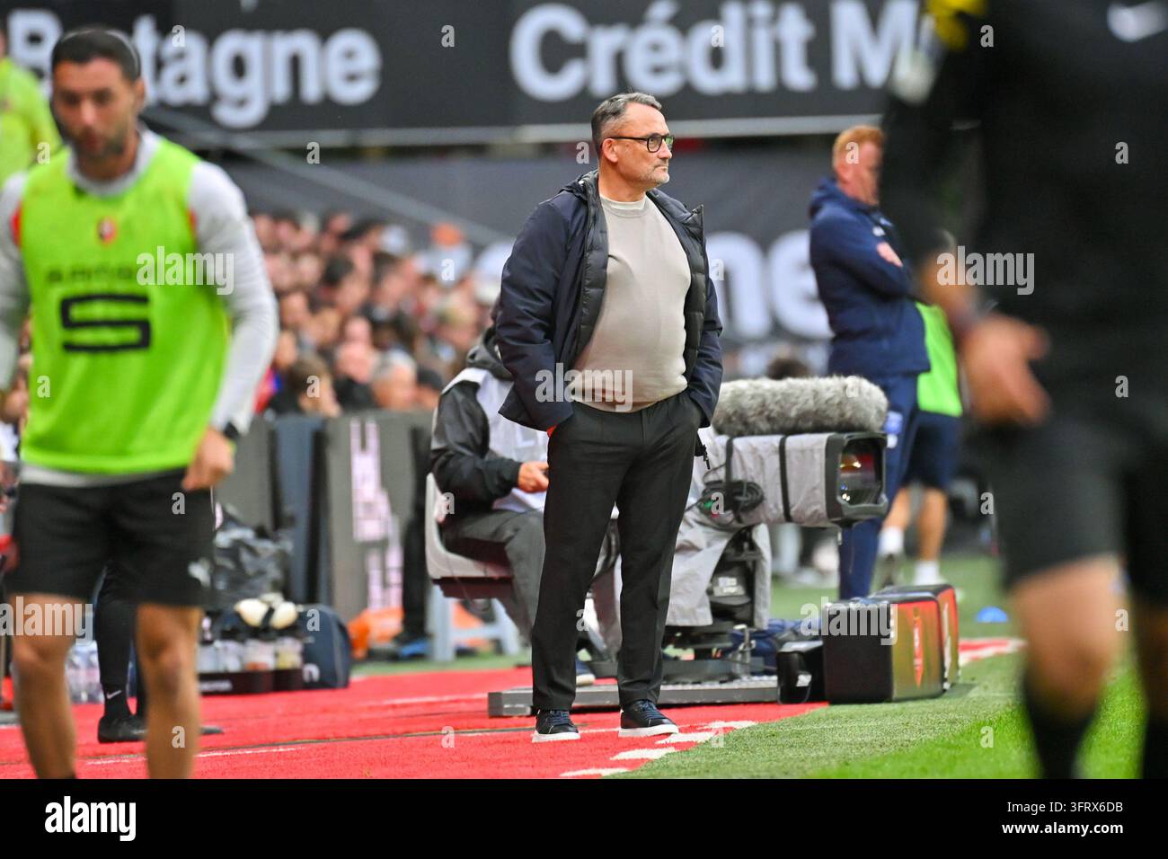 Franck HAISE head coach of Rennes during Ligue 1 McDonald's match ...