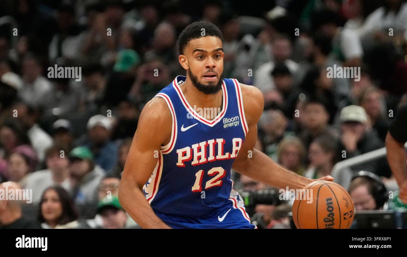 Philadelphia 76ers guard Rayan Rupert (12) during a preseason NBA ...