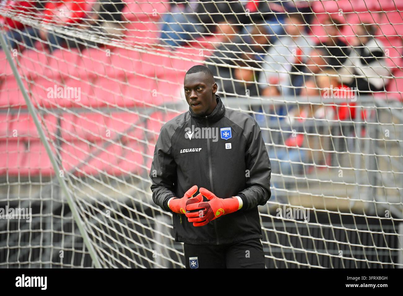 Mamadou DIOP of Auxerre during Ligue 1 McDonald's match between Rennes ...