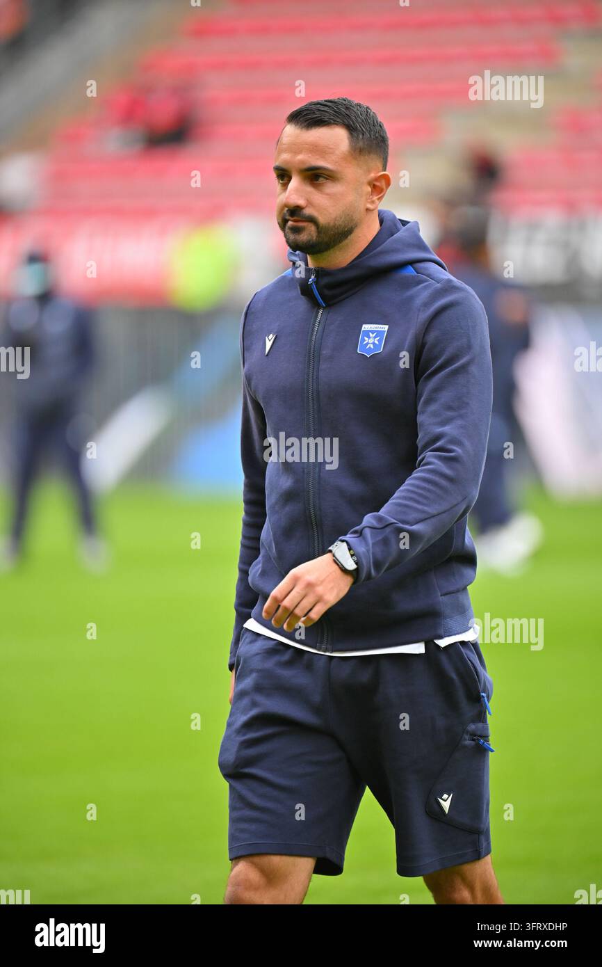 Thomas Wilzius Physical Coach of Auxerre during Ligue 1 McDonald's ...