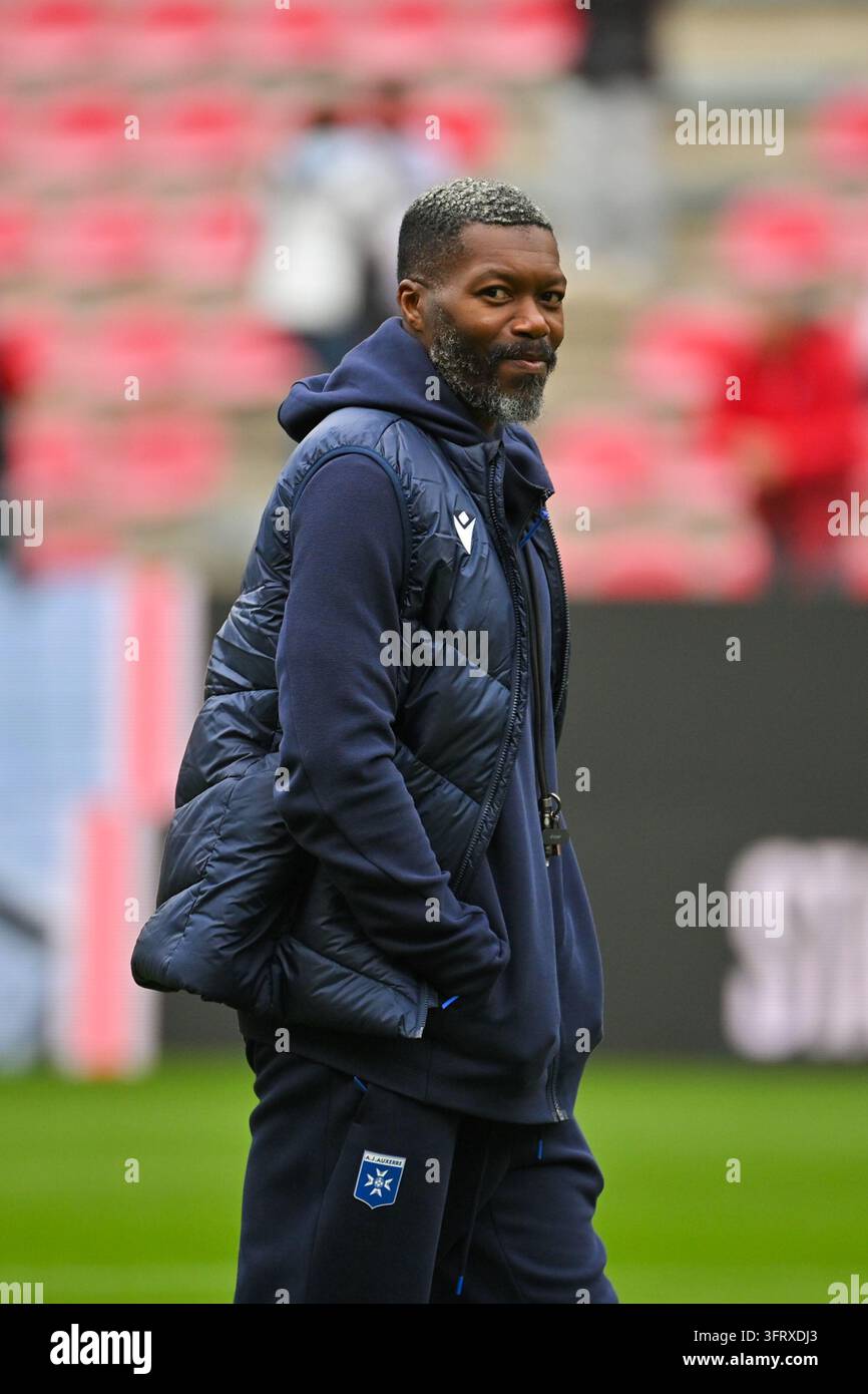 during Ligue 1 McDonald's match between Rennes and Auxerre at Roazhon ...
