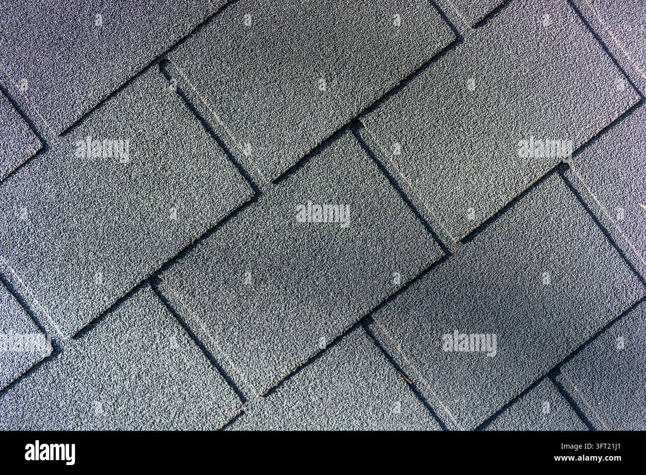 Roofing felt with 3D decorative granules, top view Stock Photo