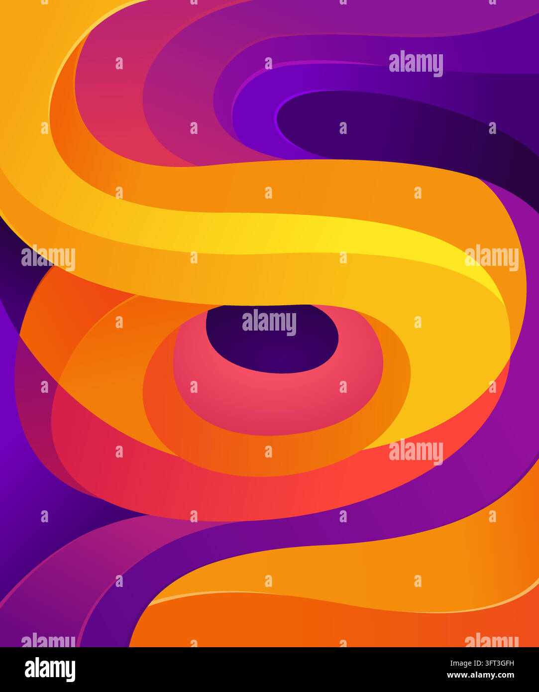 Liqud Form An abstract, modern graphic design featuring smooth, fluid wave-like ...