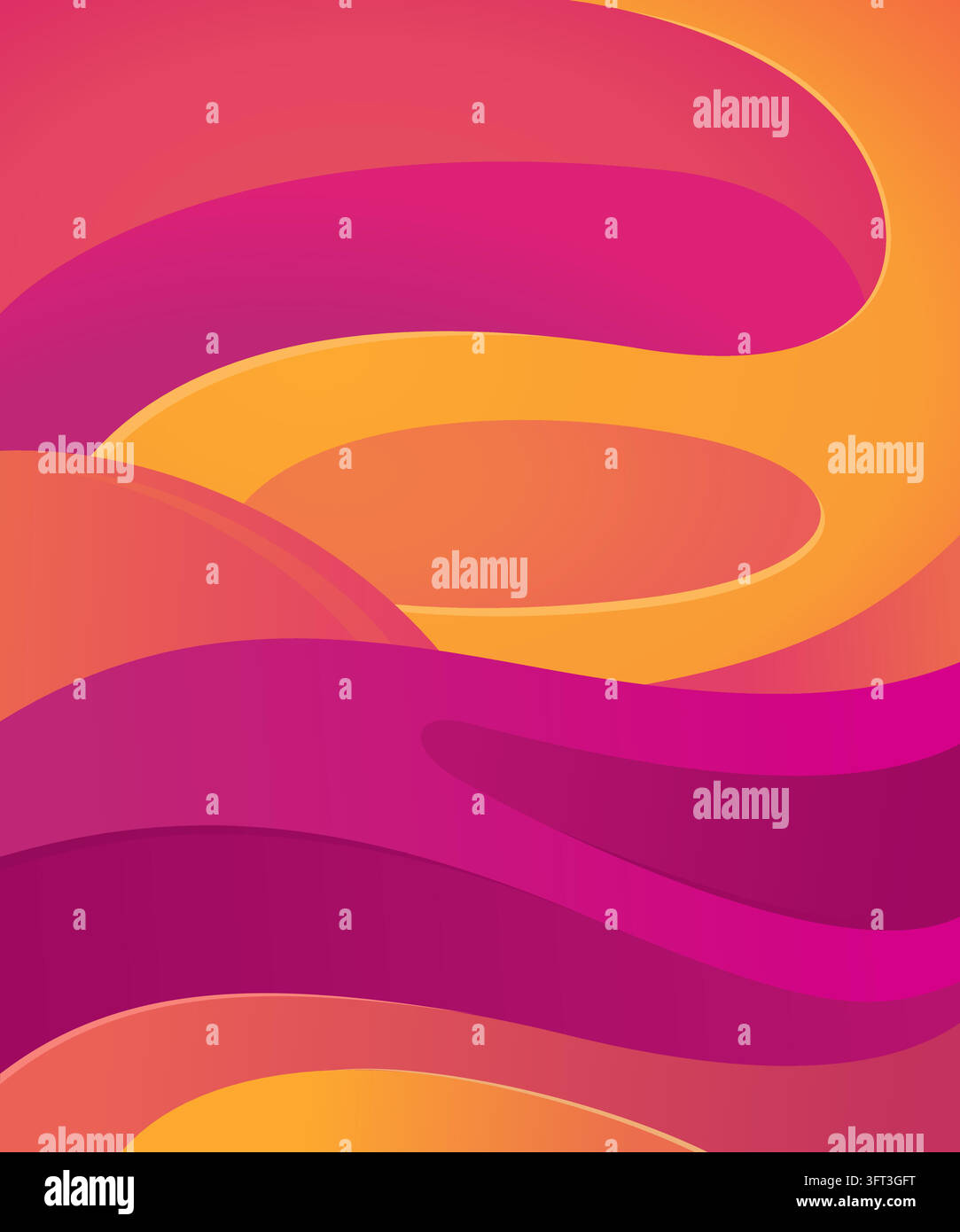 An abstract, modern graphic design featuring smooth, fluid wave-like ...