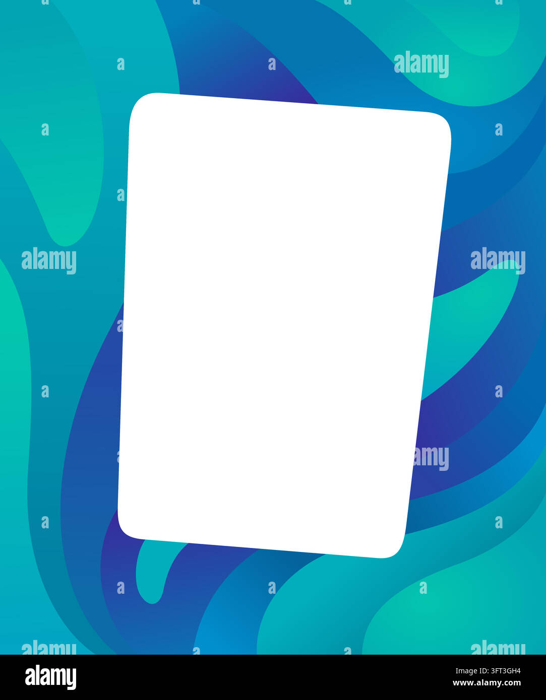 white space with colorful abstract wavy fluid background vector ...