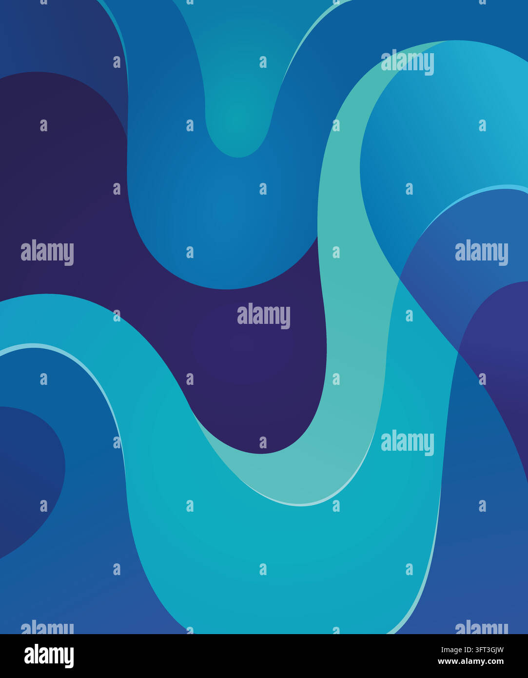 Liqud Form An abstract, modern graphic design featuring smooth, fluid wave-like ...