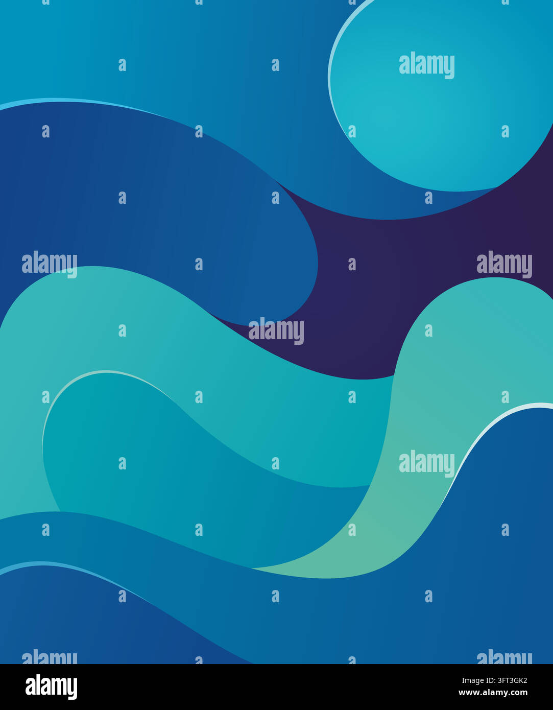 Liqud Form An abstract, modern graphic design featuring smooth, fluid wave-like ...