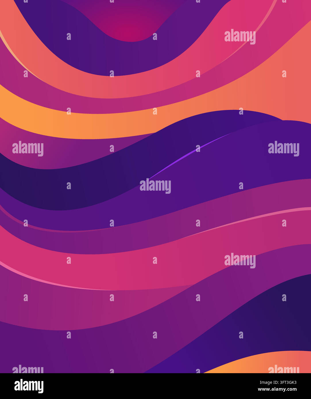 An abstract, modern graphic design featuring smooth, fluid wave-like ...