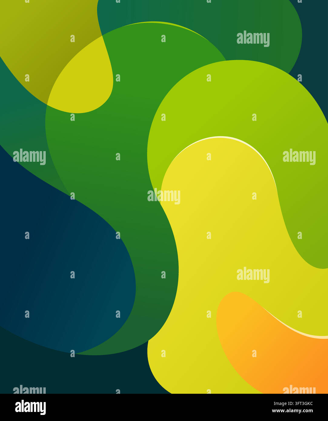 Liqud Form An abstract, modern graphic design featuring smooth, fluid wave-like ...