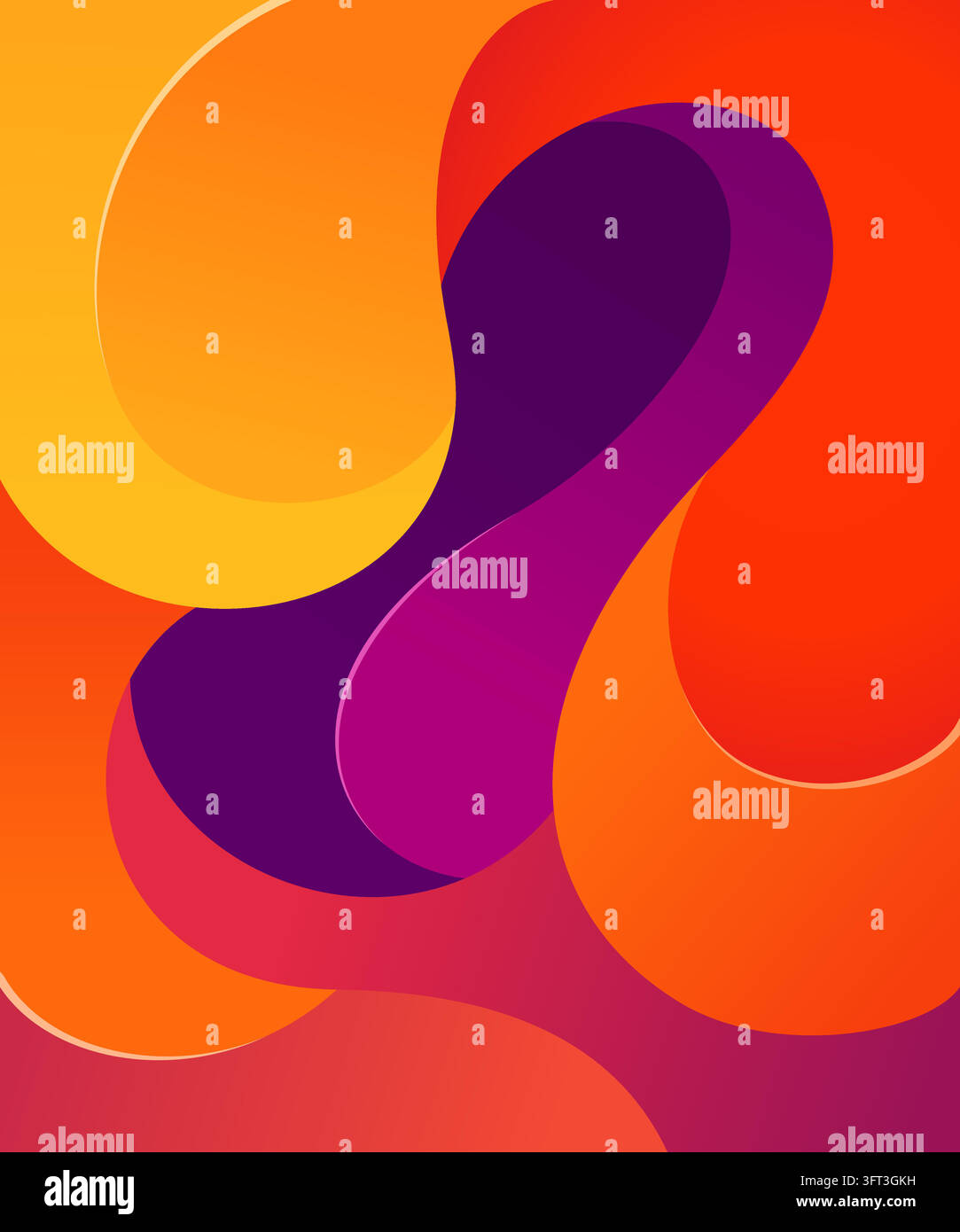 Liqud Form An abstract, modern graphic design featuring smooth, fluid wave-like ...