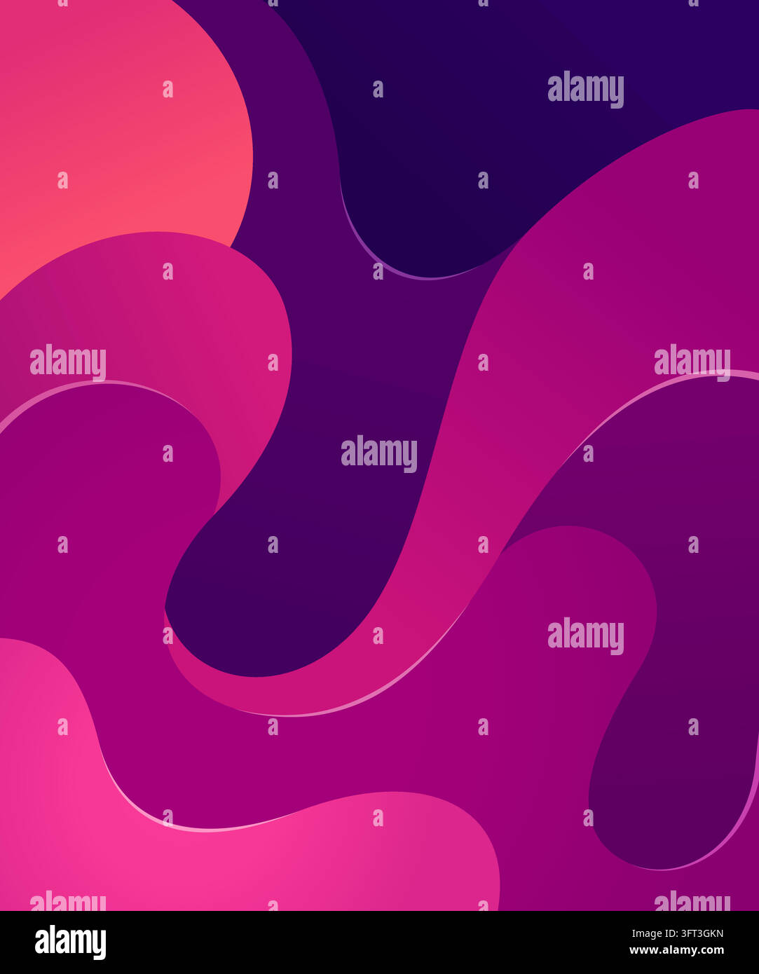 An abstract, modern graphic design featuring smooth, fluid wave-like ...