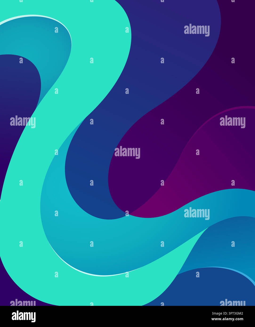 Liqud Form An abstract, modern graphic design featuring smooth, fluid wave-like ...