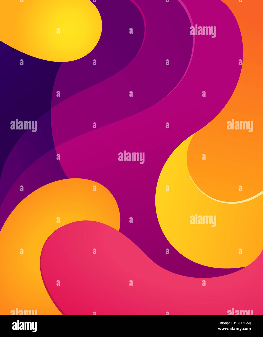 Liqud Form An abstract, modern graphic design featuring smooth, fluid wave-like ...