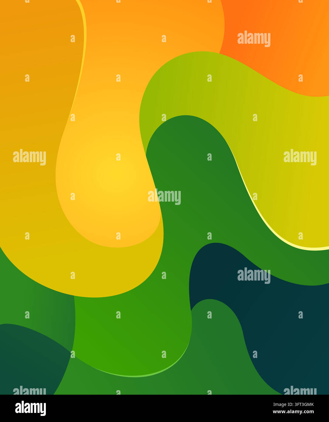 Liqud Form An abstract, modern graphic design featuring smooth, fluid wave-like ...