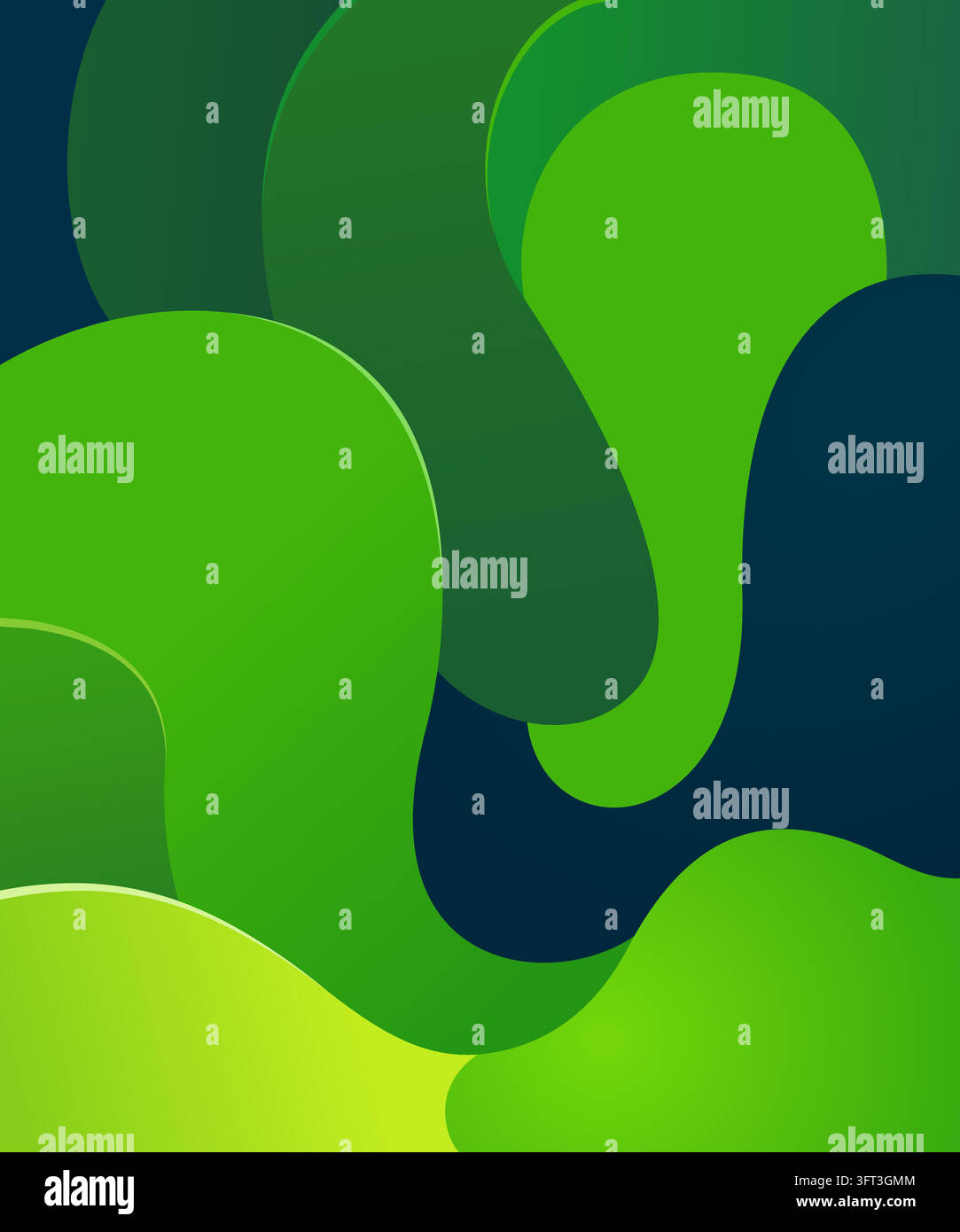 Liqud Form An abstract, modern graphic design featuring smooth, fluid wave-like ...