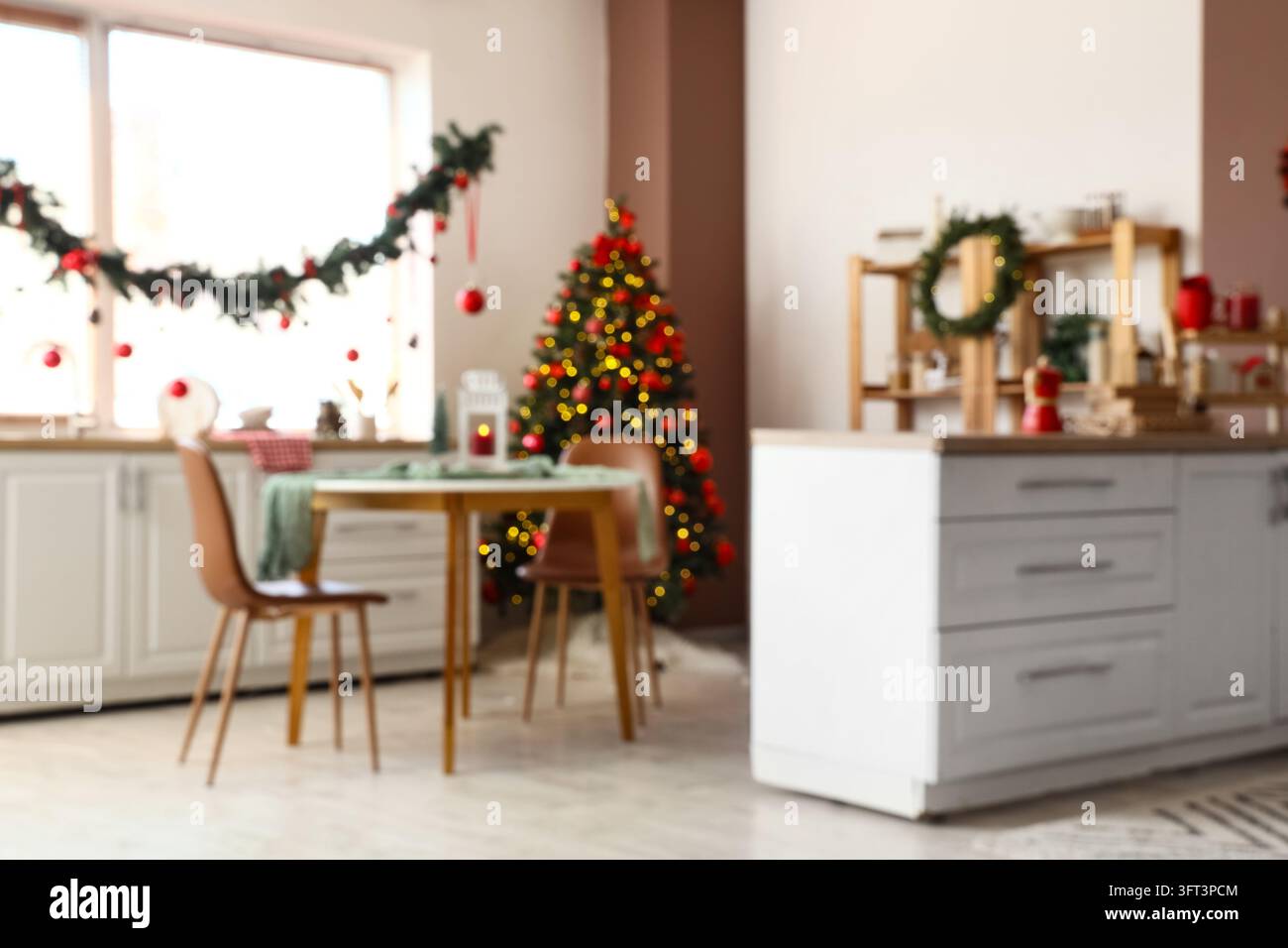 Christmas home interior, holiday season celebration and festive family ...