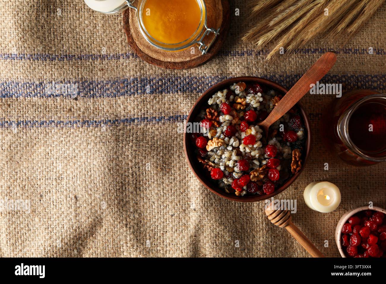 Concept of Orthodox Christmas food, Kutya, space for text Stock Photo ...