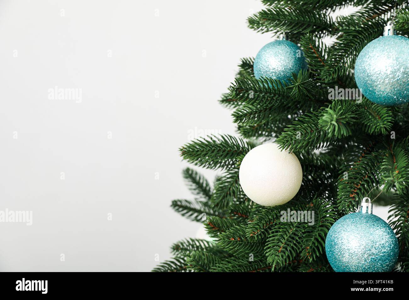 Concept of Christmas and Happy New Year, Christmas tree, space for text ...