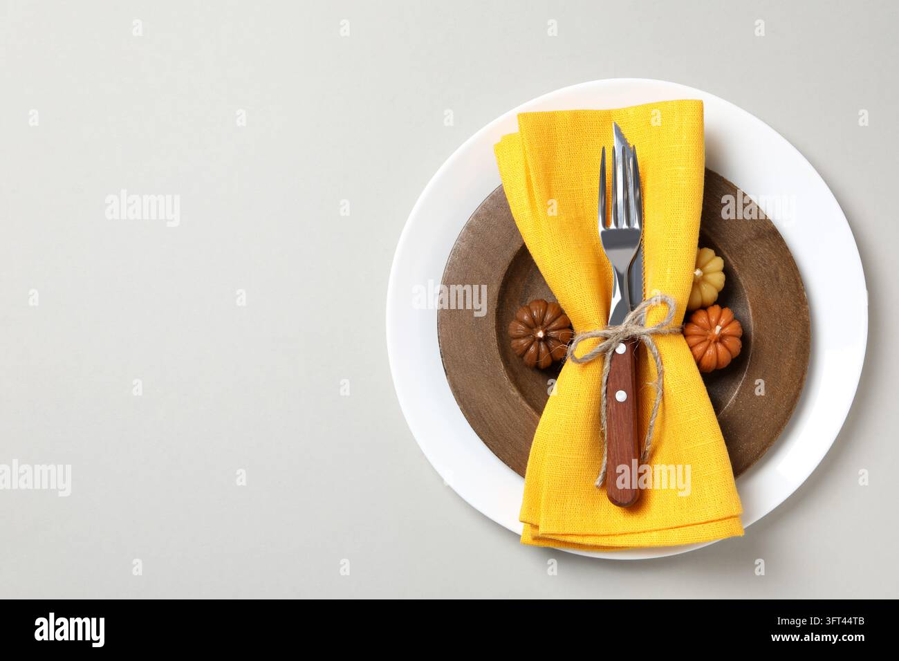 Concept of Thanksgiving day, Autumn table setting, space for text Stock ...