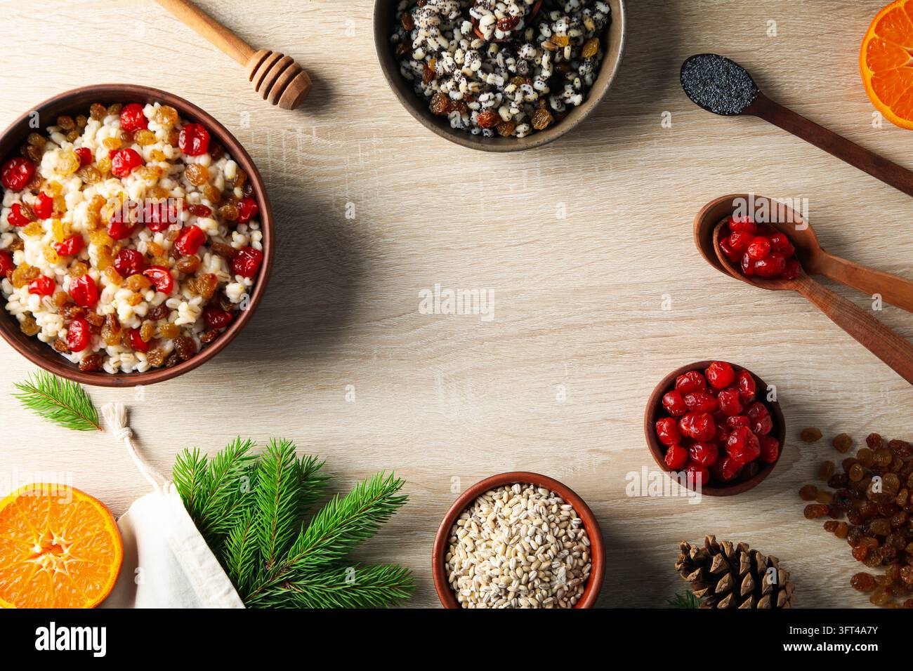 Concept of Orthodox Christmas food, Kutya, space for text Stock Photo ...