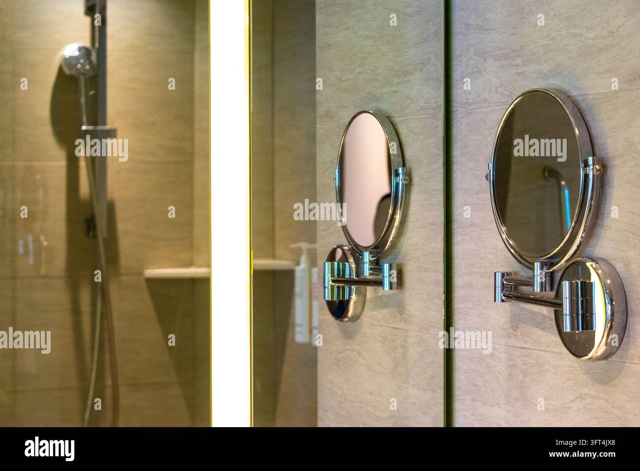 Luxury Marriott Phuket Resort hotel bathroom featuring elegant mirror ...