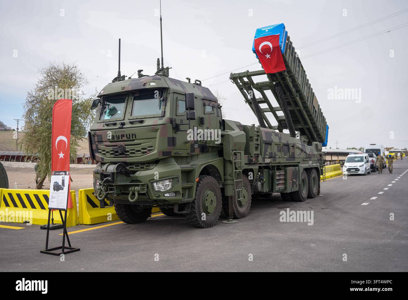 Turkey Rocket Ranges The Roketsan TAYFUN short-range ballistic missile (SRBM) launcher ...