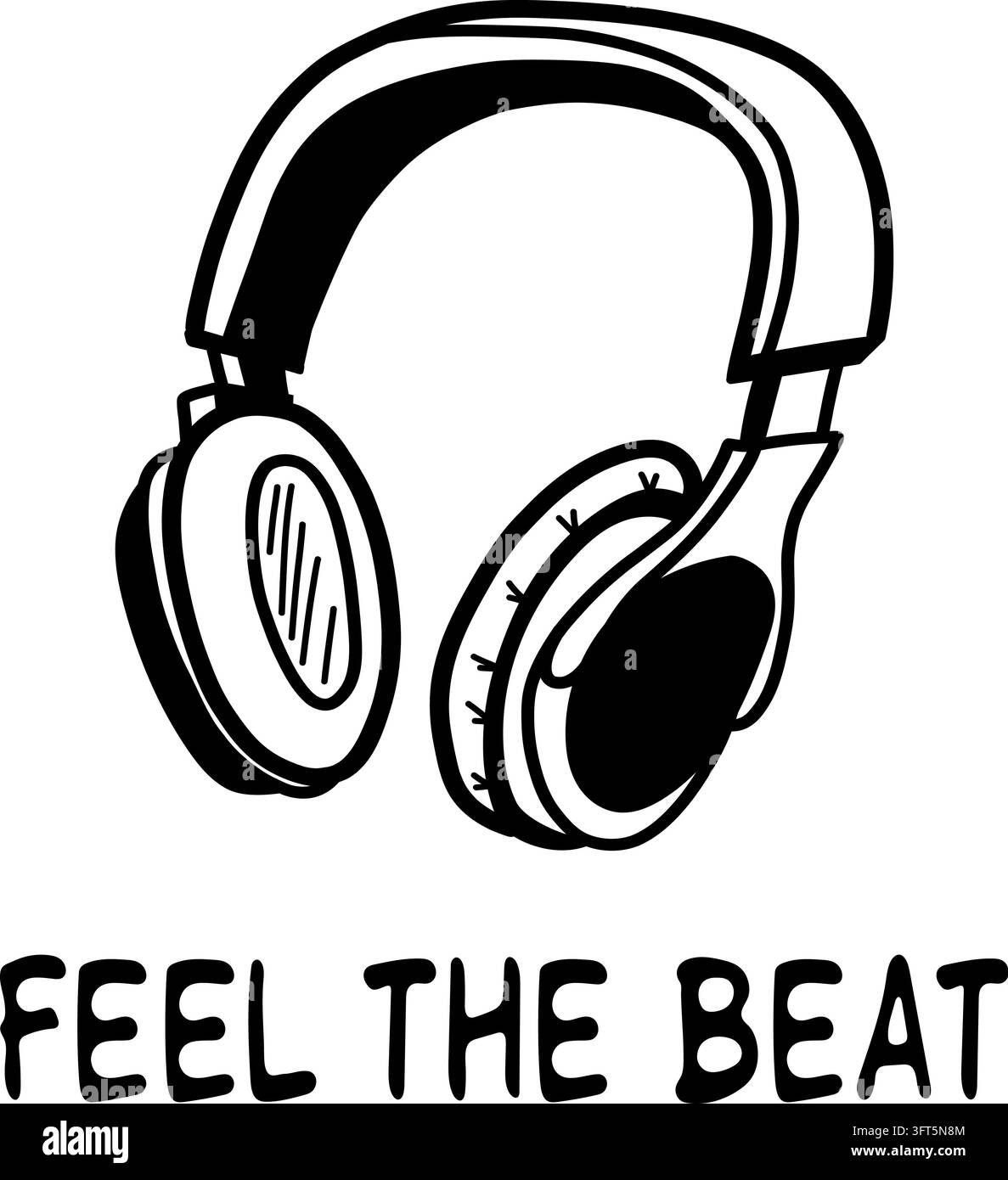 Headphones music poster Stock Vector Image & Art - Alamy