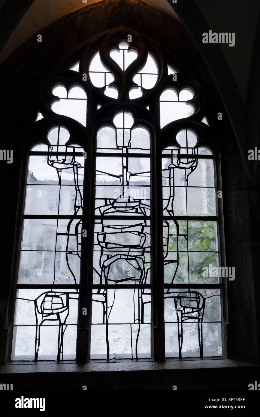 Watercolor Window Spring Background Cathedral near tall stained glass windows hi-res stock photography and ...