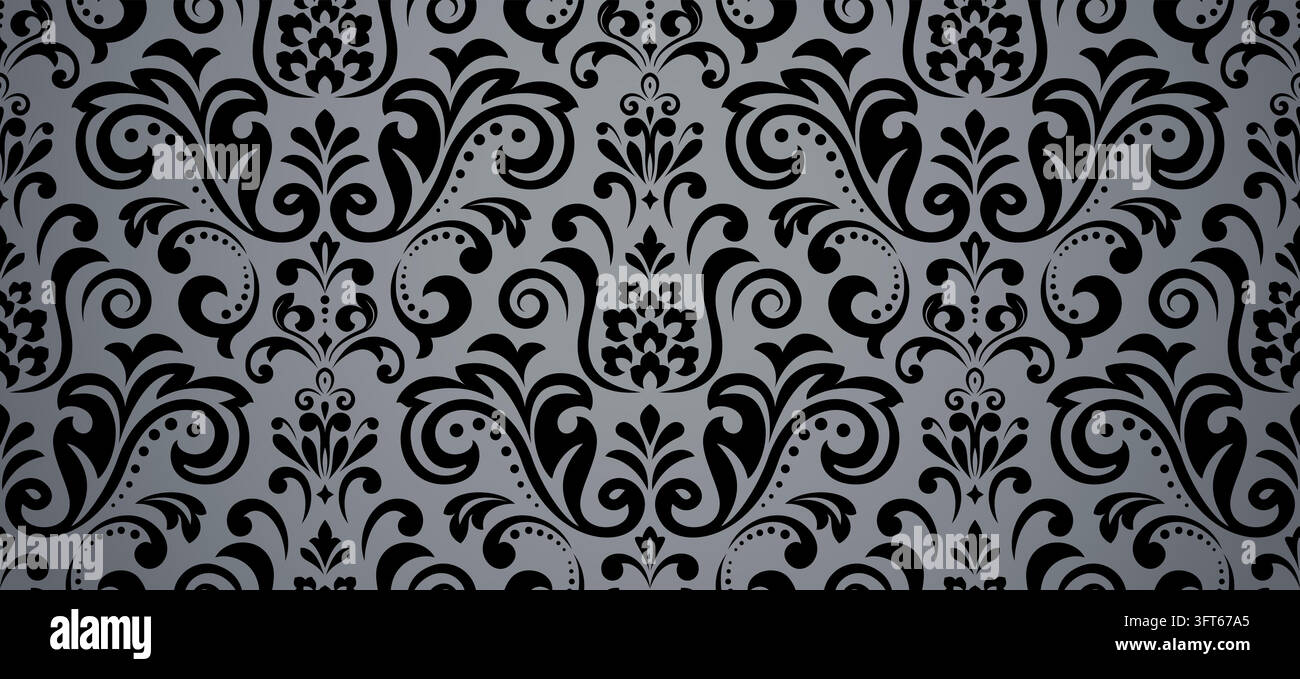Floral pattern. Seamless vector background. Vintage wallpaper in the ...
