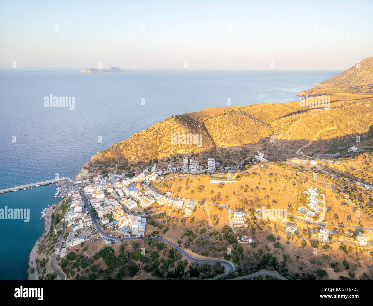 Agia Galini in Crete is a charming seaside village with a picturesque ...