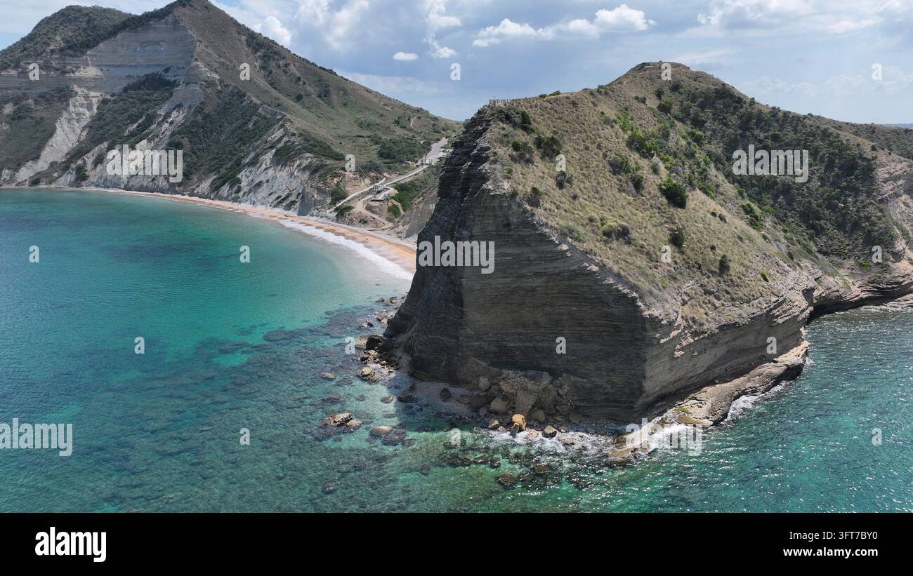 Aerial view of El Morro de Montecristi featuring its iconic limestone ...