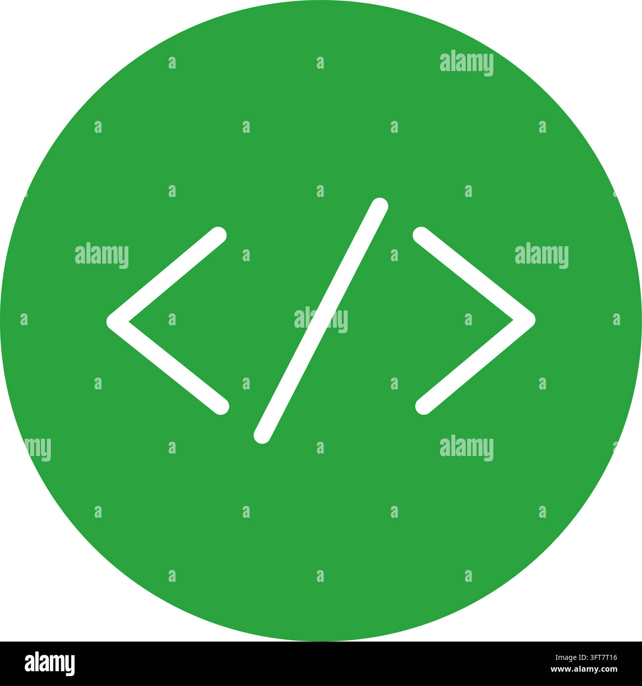 Isolated simple outline icon: coding, programming and development Stock ...