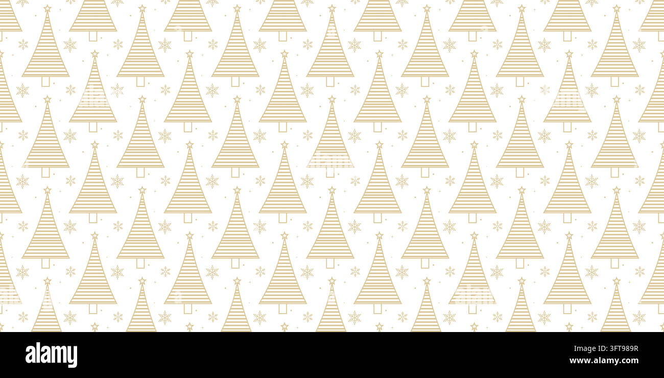 Seamless pattern vectors with Christmas trees, snowflakes, and stars ...