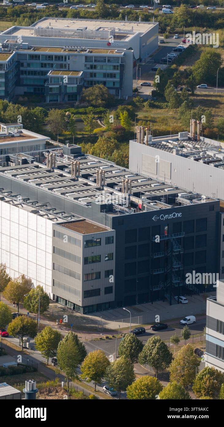 Frankfurt am Main, Germany - 08 September 2026: Aerial view of the ...