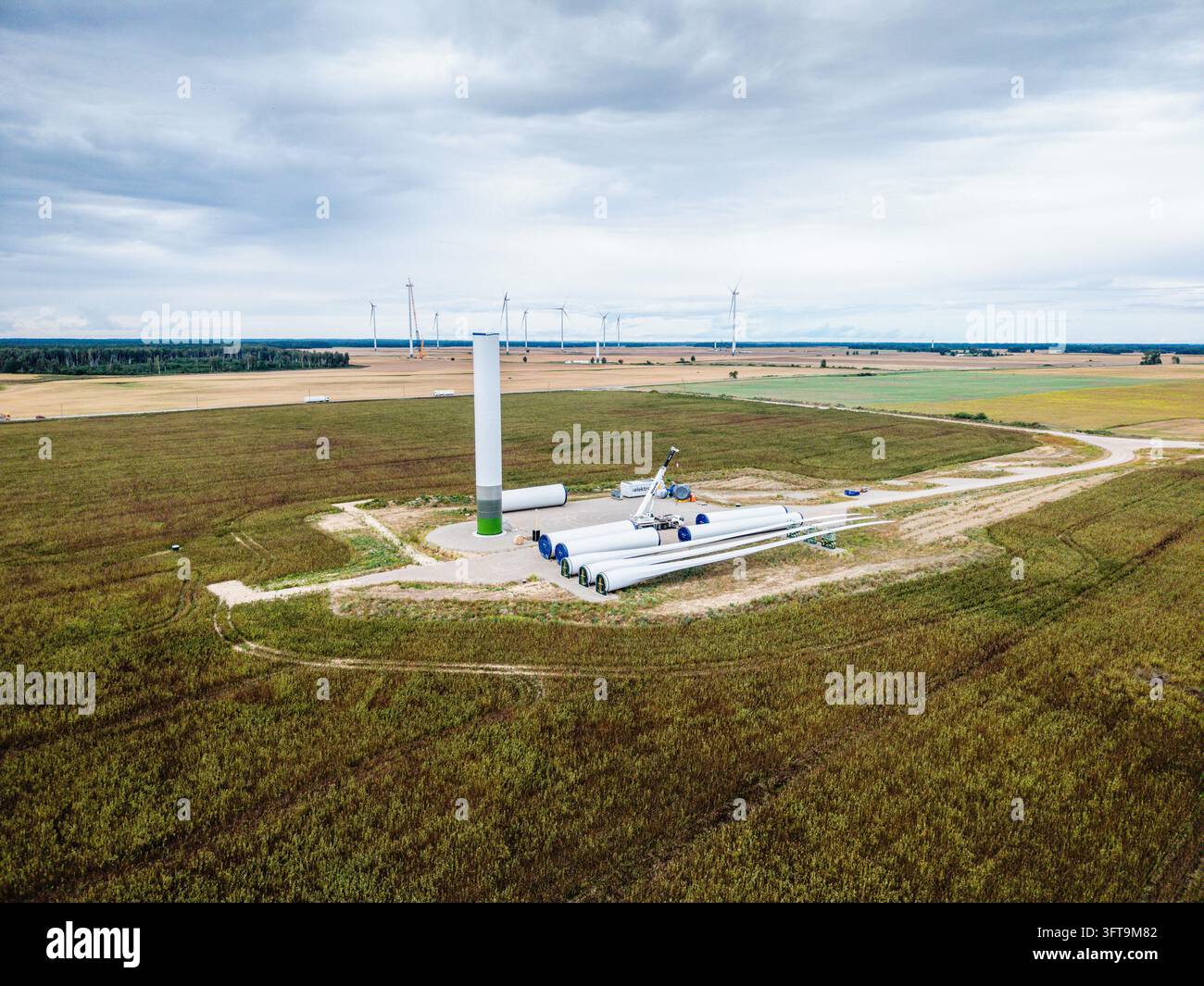 Pienava, Tukums Municipality, Latvia - 16 August 2026: Aerial view of a ...