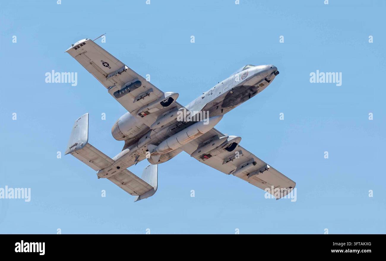 Commanders Vector A U.S. Air Force A-10C Thunderbolt II aircraft takes off from a base in ...