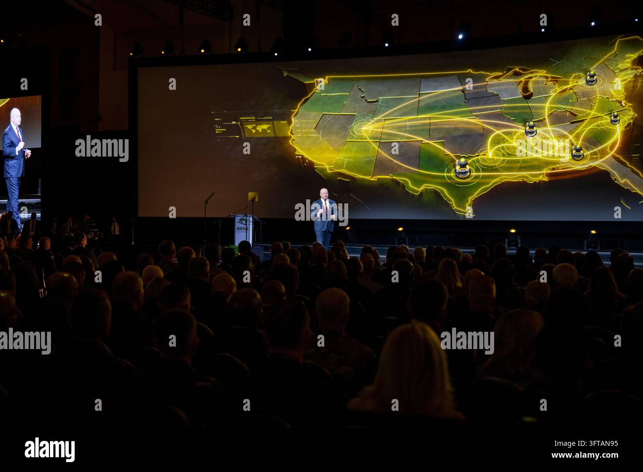 Adam Telle, Acting Secretary of the Army, speaks at the opening ...