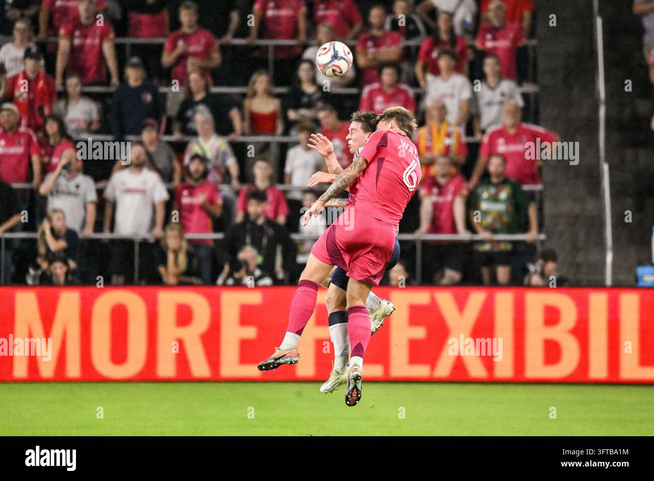 ST. LOUIS, MO - OCTOBER 14: Conrad Wallem (6) of the St. Louis CITY SC ...