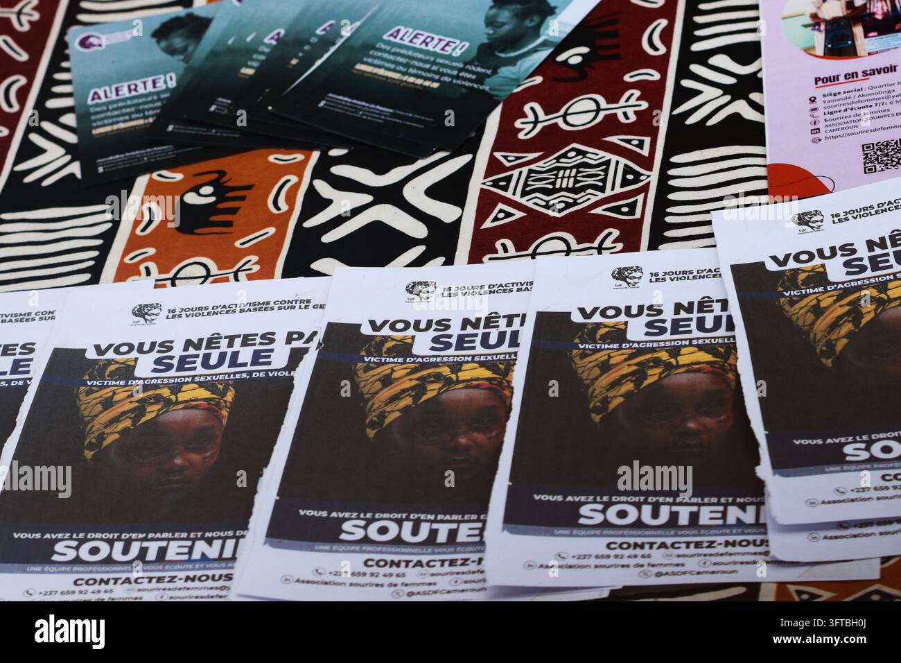 Information pamphlets distributed by the organization Sourires de ...